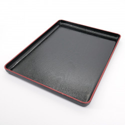 japanese black tray with adhesive coating FUJI NAGATE MOKUME