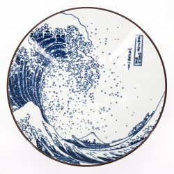 japanese râmen noodles white hokusai wave bowl SHIRANAMI