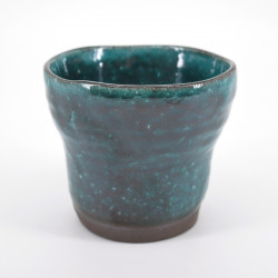 japanese blue turquois teacup in ceramic HISUIMARUCHI