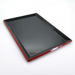 japanese black tray FUJI NAGATE MOKUME