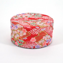 Japanese tea box washi paper flat 40g red