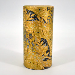 Japanese yellow golden tea box washi paper KOGANE