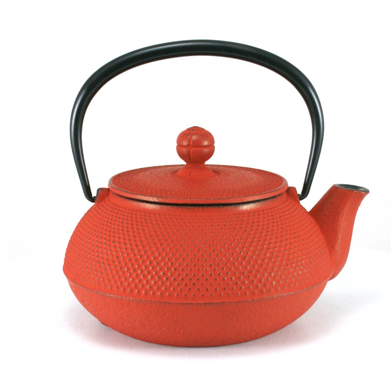 japanese Cast Iron Teapots IWACHU, arare, red, 0.55 lt