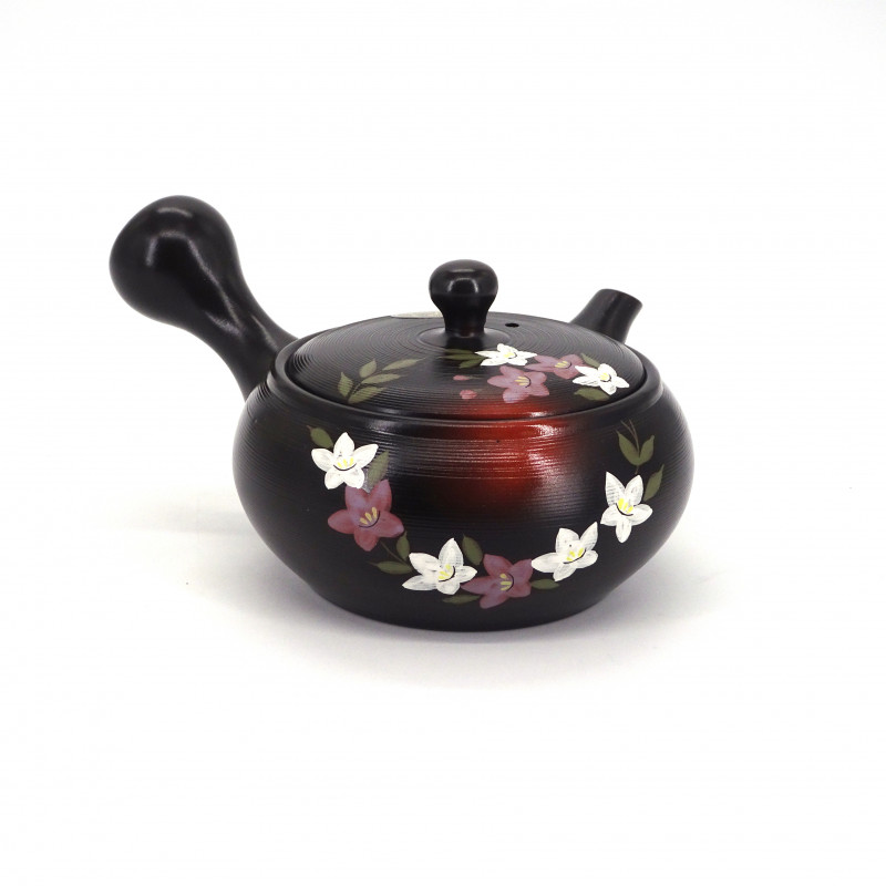 japanese blue kyusu teapot tokoname brush AOHAKE