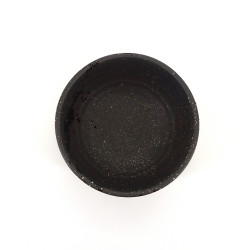 japanese soup bowl in ceramic, SUISEI, black