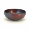 japanese bowl in ceramic Ø17x6,2cm AKISHINO black rust and white
