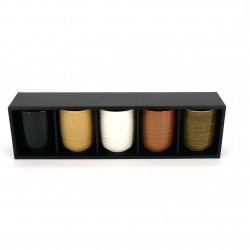 set de 5 tasses japonaises ZEN