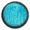 Plato cerámico redondo japonés, LAGUNA, azul turquesa.