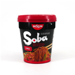 Tasse gebratene Nudeln Yakisoba Instant chili Geschmack, NISSIN