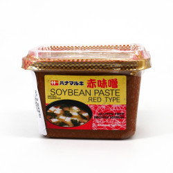 Glutenfreie und gentechnikfreie rote Misopaste, HANAMARUKI CUP AKA MISO