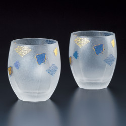 duo of japanese whisky glasses made in Japan - NAMICHIDORI