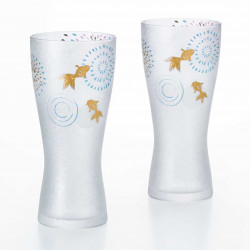 set de 2 verres à bière japonais PREMIUM HANABI