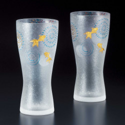 set de 2 verres à bière japonais PREMIUM HANABI