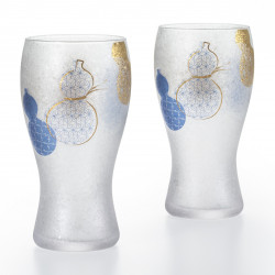 juego de 2 vasos de cerveza japonesa PREMIUM MUBYOUTAN