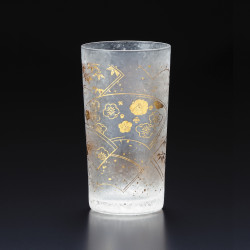 Japanese glass with suehiro pattern - WAKOMON