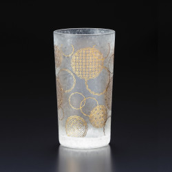 verre droit japonais motif yukiwa - WAKOMON