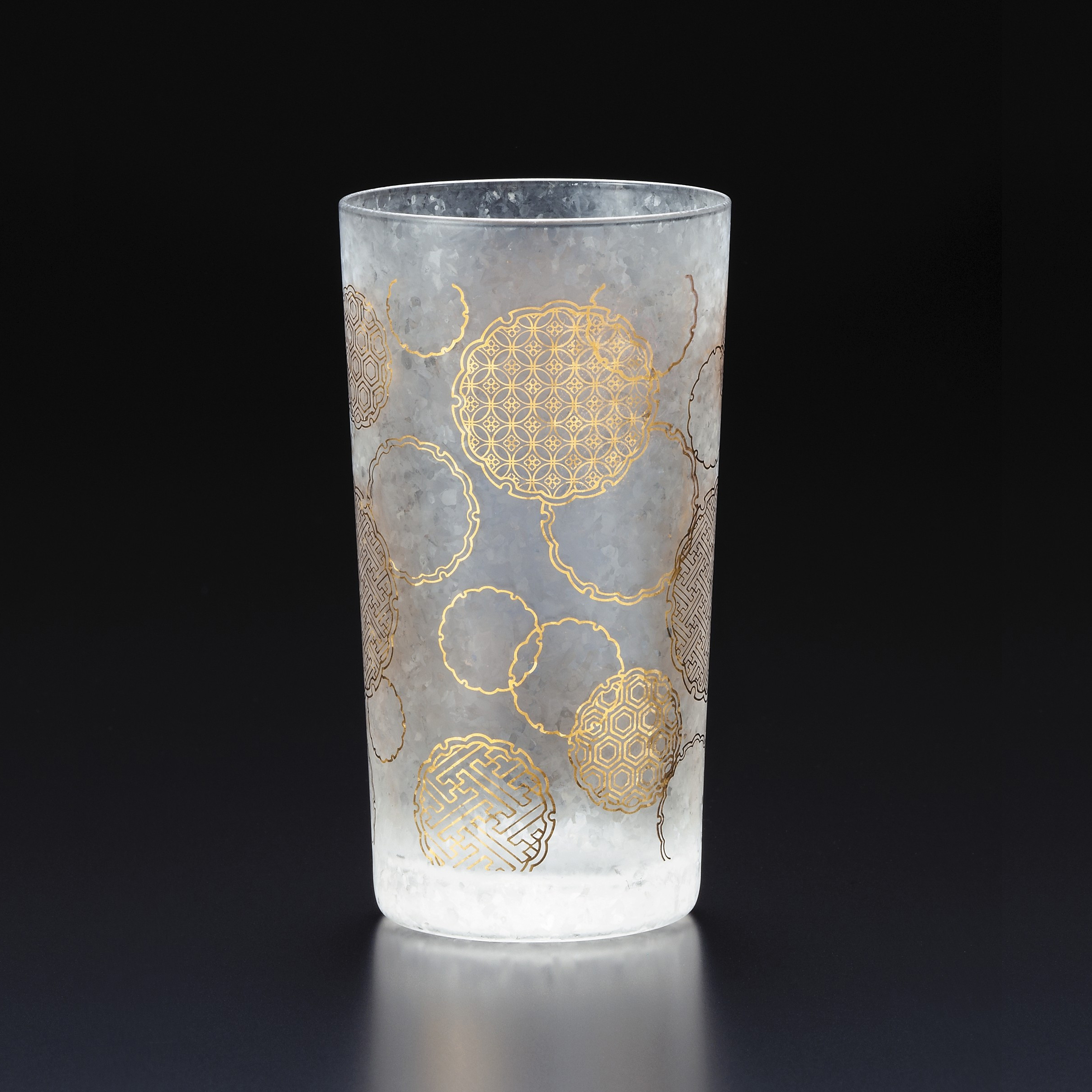 Japanisches Glas Mit Yukiwa Motiv Wakomon