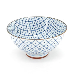 Conjunto de 5 cuencos japoneses de ramen azul y blanco - BORU SETTO