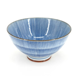 Conjunto de 5 cuencos japoneses de ramen azul y blanco - BORU SETTO