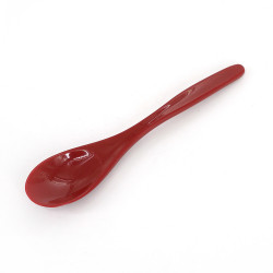 Japanese resin spoon, JUSHI, red