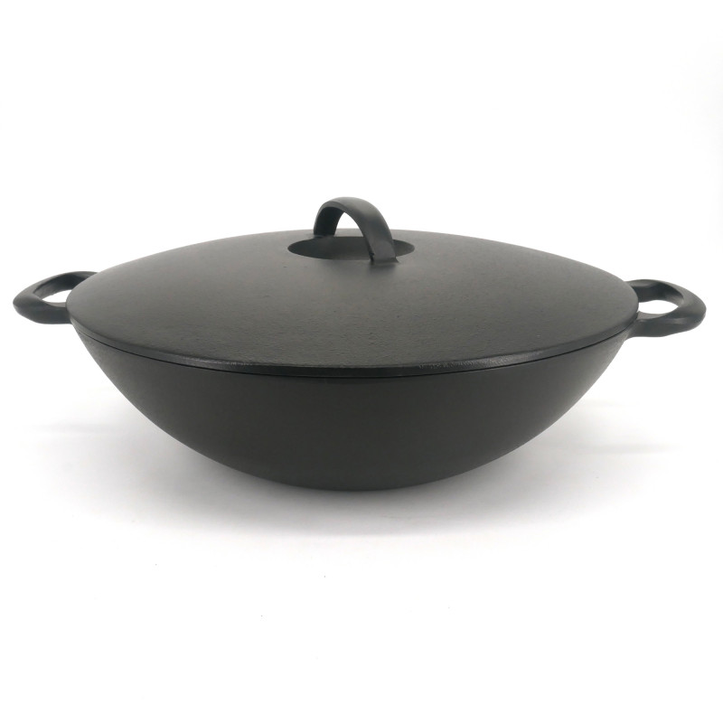 Japanese cast iron pot with cast iron cover, SUKIYAKI NABEMONO