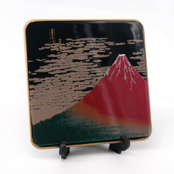 Japanese decorative resin coaster, AKAFUJI