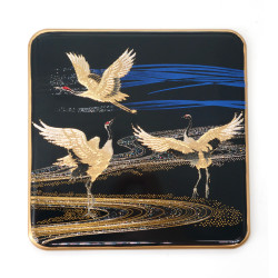 Japanese decorative resin coaster, MIYABI TSURU