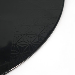 Japanese black resin placemat, ASANOHA