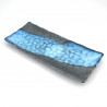 Japanese blue plate rectangular ceramic BURU