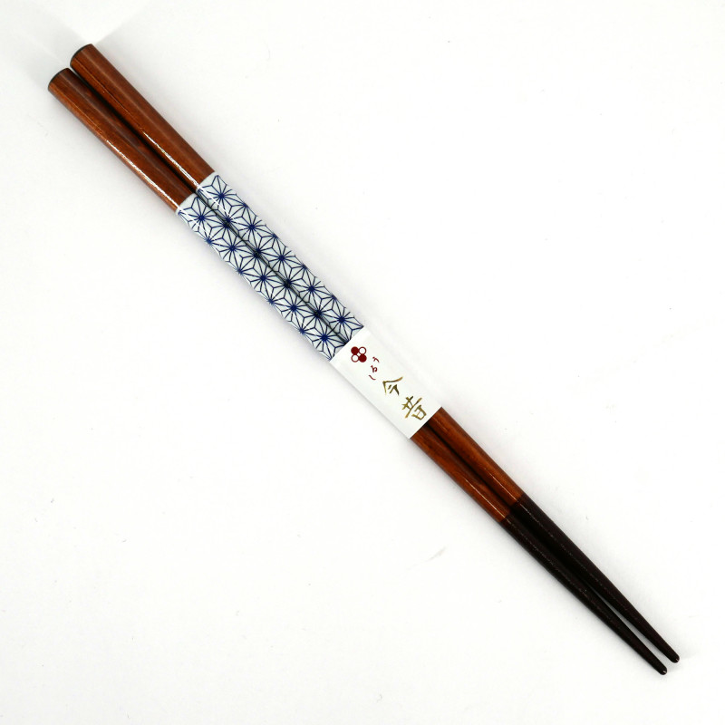 Pair of Japanese chopsticks in natural wood - WAKASA NURI ASANOHA