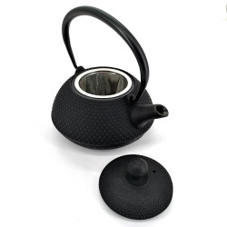 Japanese cast iron teapot from Japan, OIHARU HOJYUARARE 0,5lt, black