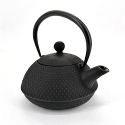 Japanese cast iron teapot from Japan, OIHARU HOJYUARARE 0,5lt, black