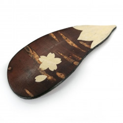 Cherry bark spoon, NASUBI, eggplant