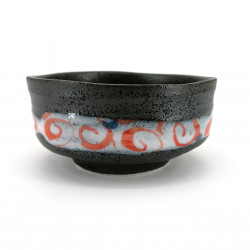 Japanese red tea bowl for ceremony, KARAKUSA