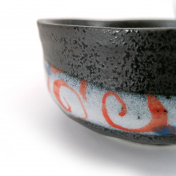 Japanese red tea bowl for ceremony, KARAKUSA