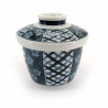 Japanische Teetasse mit Deckel, Chawanmushi, UME Keramikdeckel