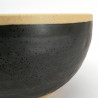 Cuenco de cerámica japonesa SHIRAKABA, beis y gris