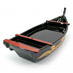 Sushi presentation boat, in lacquered resin - NAMI