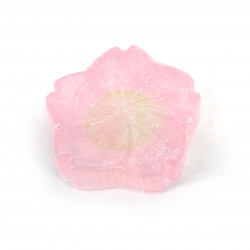 Pink Japanese flower shaped chopsticks rest in glass SAKURA HASHIOKI