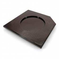 Resin coaster, black, JIMINA