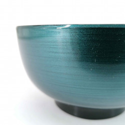 Soup bowl, metallic blue, METARIKKU