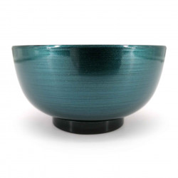 Soup bowl, metallic blue, METARIKKU