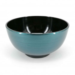 Soup bowl, metallic blue, METARIKKU