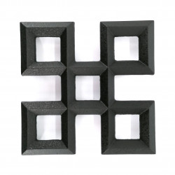 Japanese trivet for teapot, KUMIKOUSHI, black