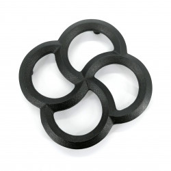 Japanese trivet for teapot, YOTSUWA, black