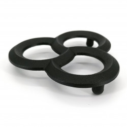 Japanese trivet for teapot, MITSUWA, black