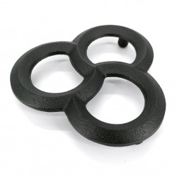 Japanese trivet for teapot, MITSUWA, black