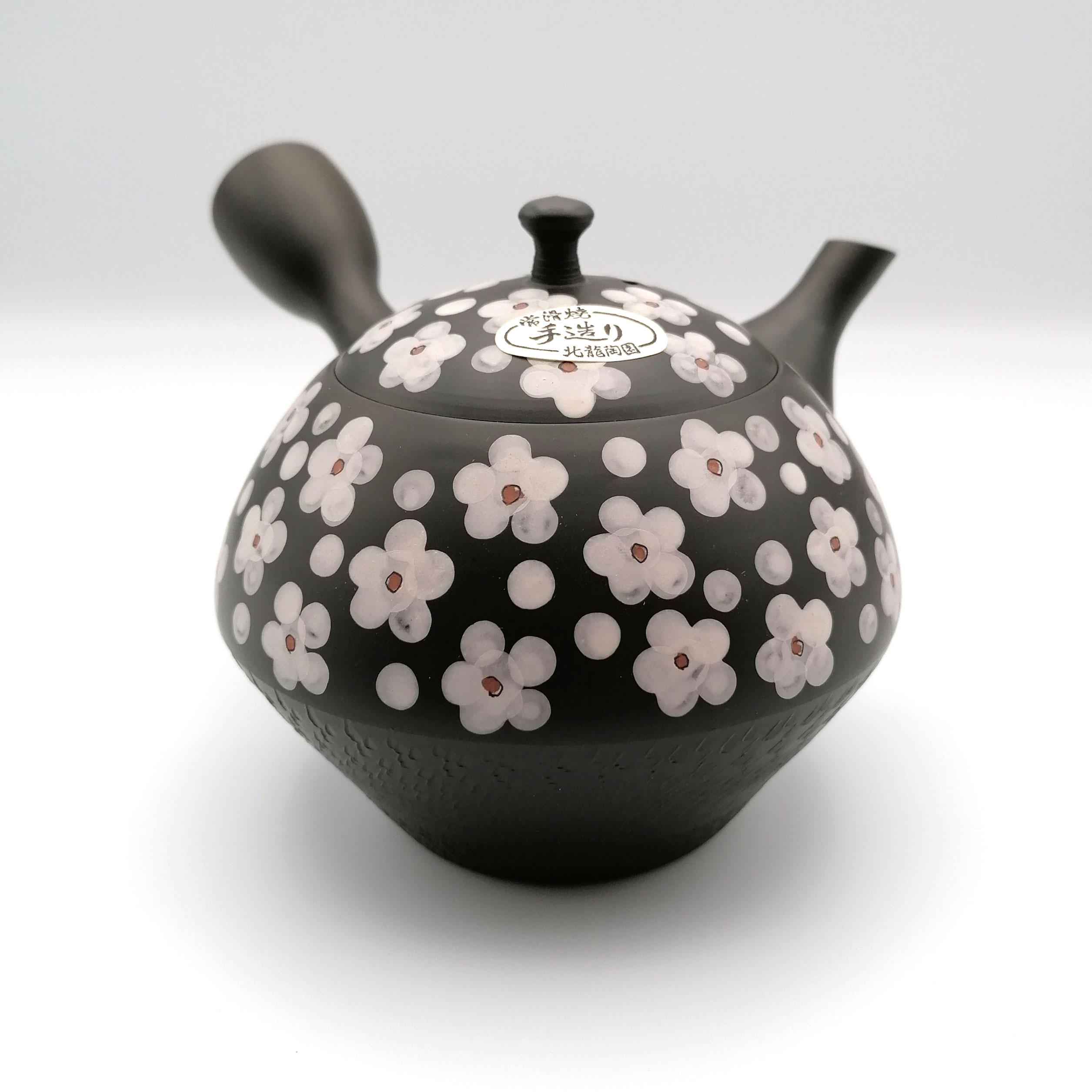 Black Tokoname Kyusu Teapot. Japanese Teaware & Ceramics