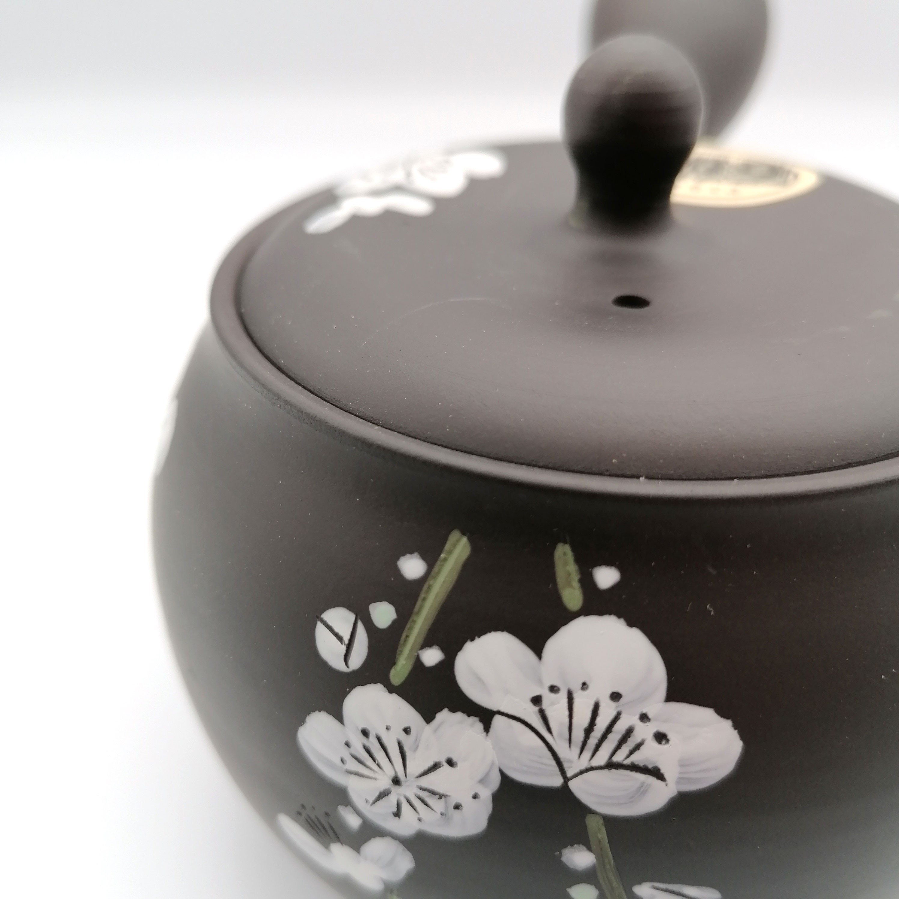 Tetera de cerámica artesanal japonesa Tokoname / Tetera profunda de arcilla  roja/púrpura con colador de filtro Escenario Fuji de flores de Sakura  dibujadas a mano -  México