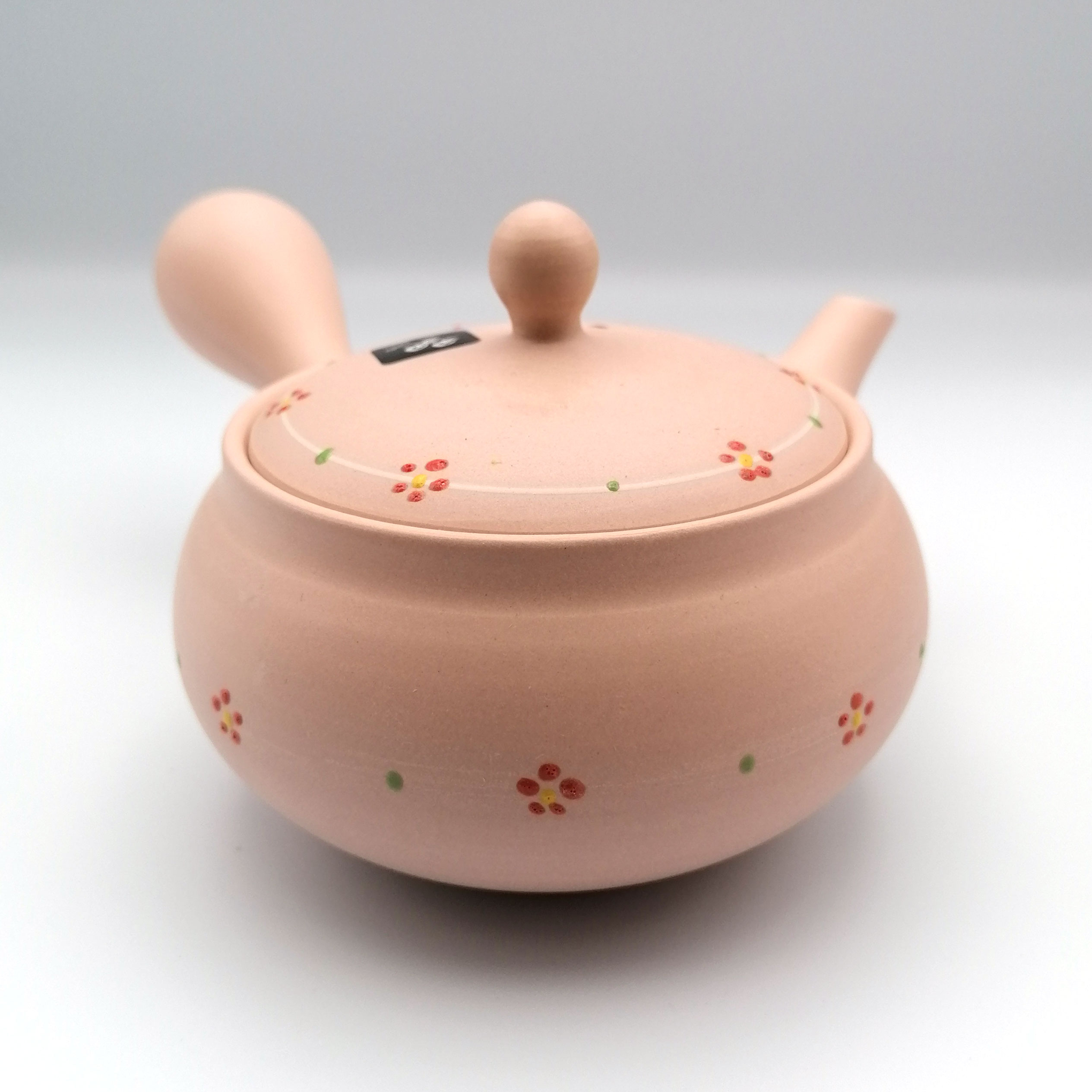 Teiera giapponese tokoname kyusu, TAMAKOSAKU AKA SAKURA, rosso e fiori di  ciliegio